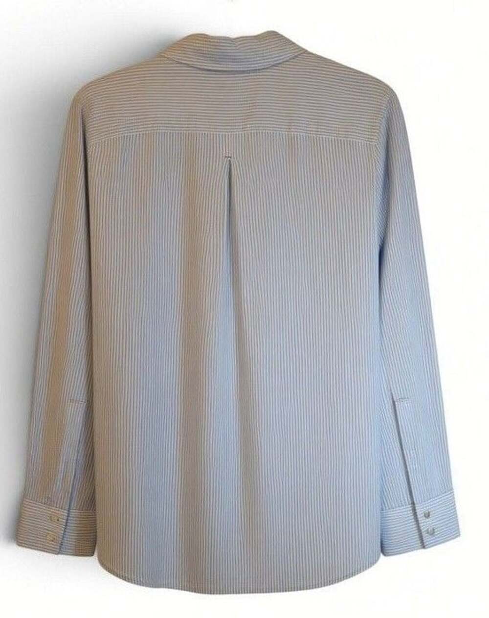 Vineyard Vines Women's Oxford Stripe Shirt Blue & White Sz 10 - Picture 3 of 6